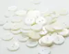 None Dyed Botones Decorative Buttons 500pcs 9/10/11.5/12.5 mm White Mother Shell Button Flat 2 Holes button 3
