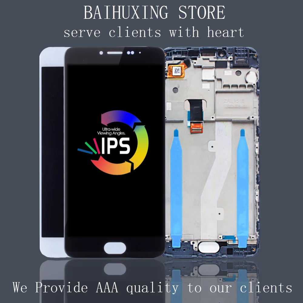 

Original 5.5"BAIHUXING For MEIZU M3 Note L681H LCD Display Touch Screen withFrame Digitizer For Meizu L681H Display Replacement+