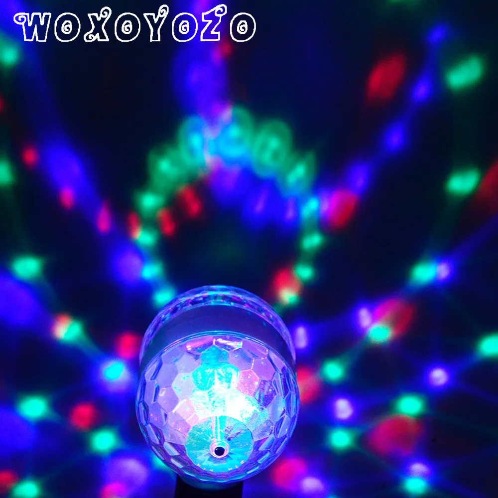 

Led RGB Bulb Stage Light Party Dance E27 85-265V Lamps Christmas Lighting Colorful lamp Magic Auto Rotating DJ Disco KTV Bar
