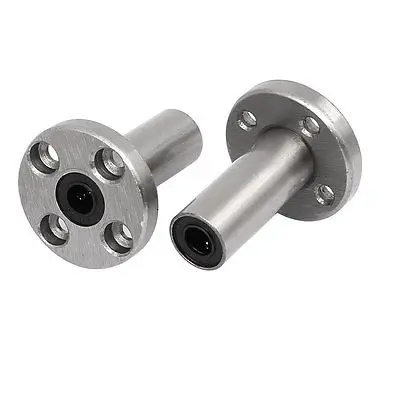 

LMF6LUU 6mm Inner Dia Round Flange Type Linear Motion Ball Shaft Bearing 2pcs