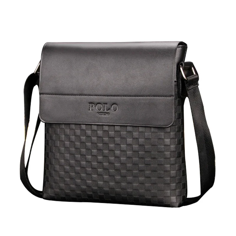 Fashion Brand Male Shoulder Bags PU Leather Men's Messenger Travel Bag