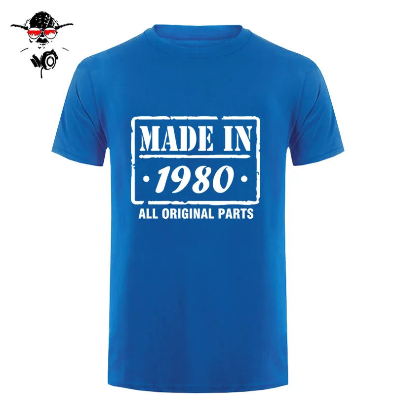 32rd Birthday T Shirt Made In 1980 Mens Funny T SHIRT mens clothing