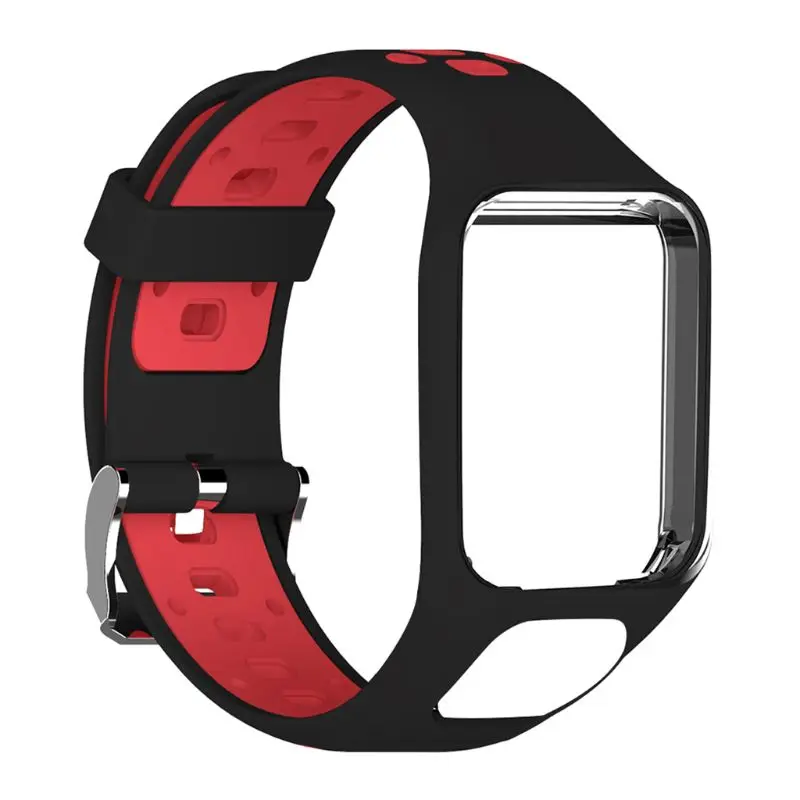 Двухцветный ремешок для наручных часов, регулируемый браслет из ТПУ, спортивный сменный ремешок для TomTom 2, 3 серии, аксессуары для умных часов - Цвет ремешка: 2