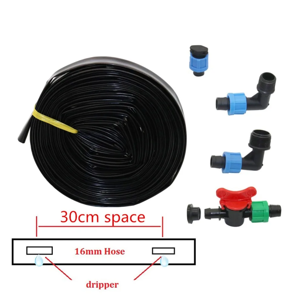 16mm*0.2mm Patch Type Irrigation Drip Tape Farm Greenhouse Under Film