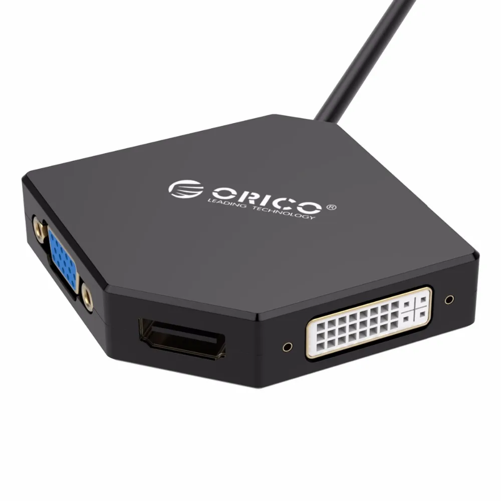 ORICO DP к HDMI DVI VGA адаптер кабелю Thunderbolt порт дисплея для Apple MacBook Air Pro IMac Mac(DPT HDV3)|dp to
