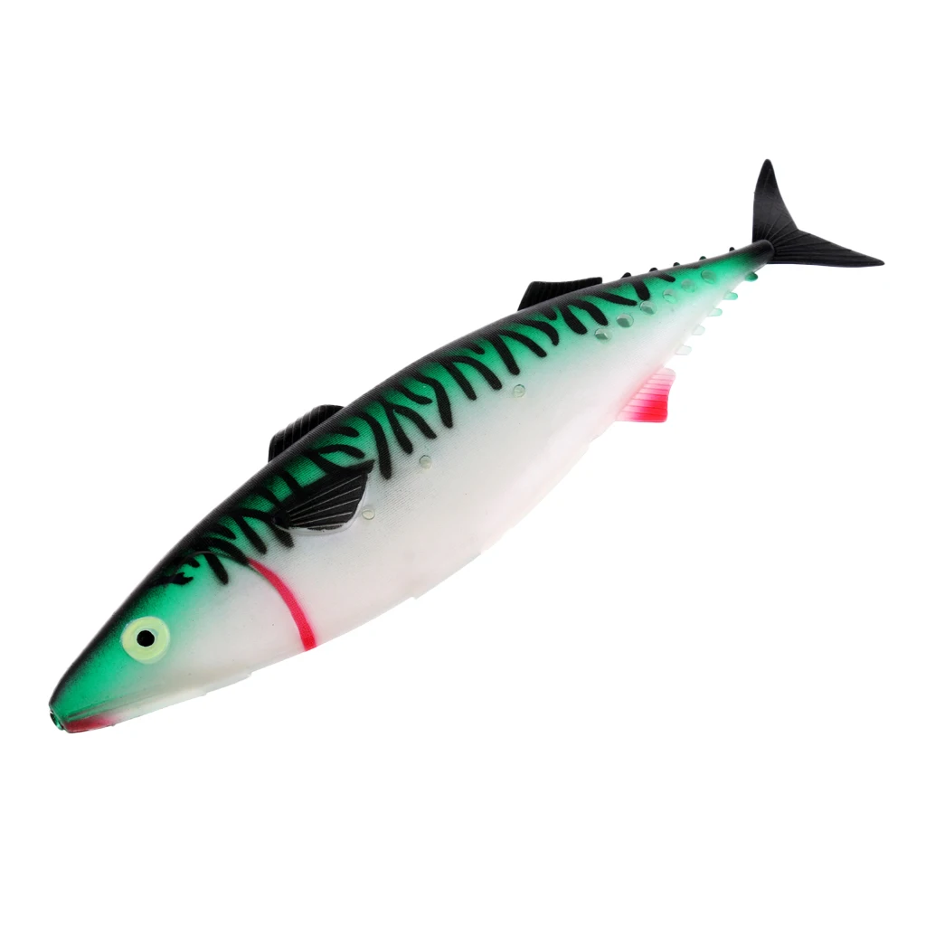 PVC Life-like Soft Baits Simulate Hollow Fish Lure Big Size Deep Sea Fishing Lures 29cm Big Size Game Lure