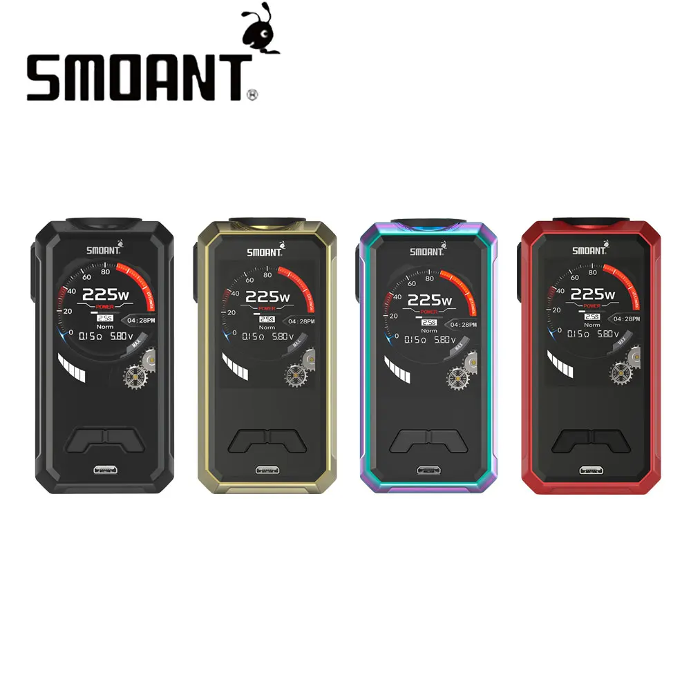 

100% Original Smoant Charon Mini 225W TC Box MOD with 225W Max Output & Newest Ant225 Chipset Vaping Charon Mini MOD No Battery