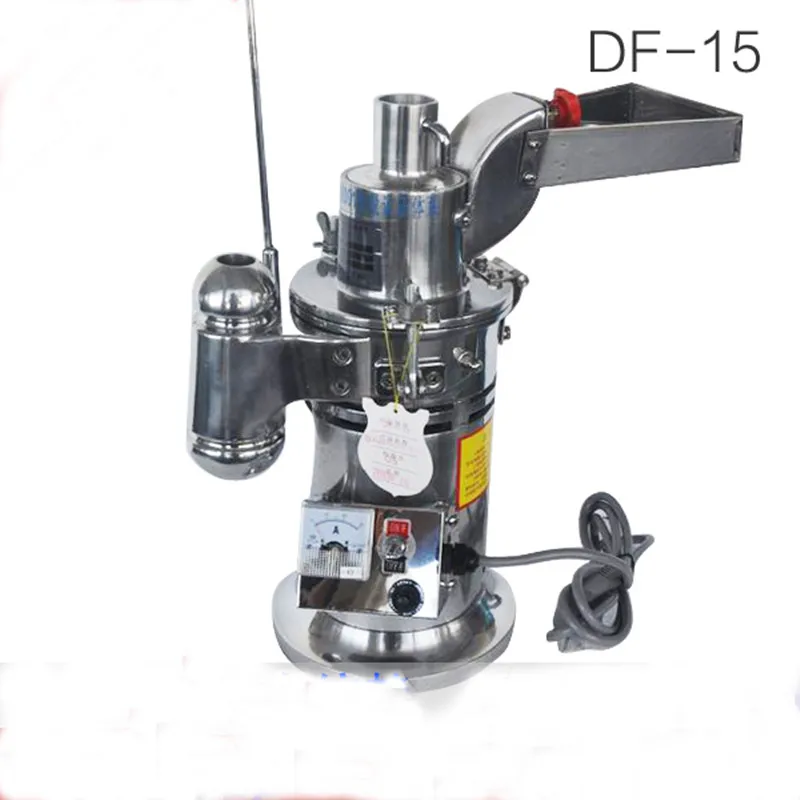 

220V 20000r/min Automatic Hammer Mill Herb Grinder pulverizer for 60,80,100,120,180 size mesh