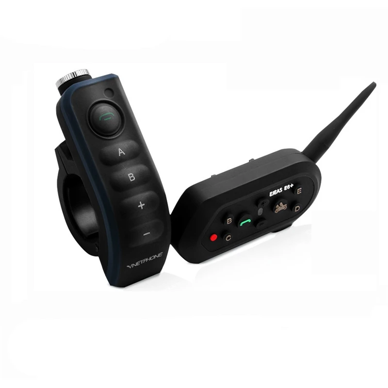 

EJEAS E6 Plus Motorcycle Walkie-Talkie 1200M Communicator Helmet Bluetooth Headset For 6 Riders