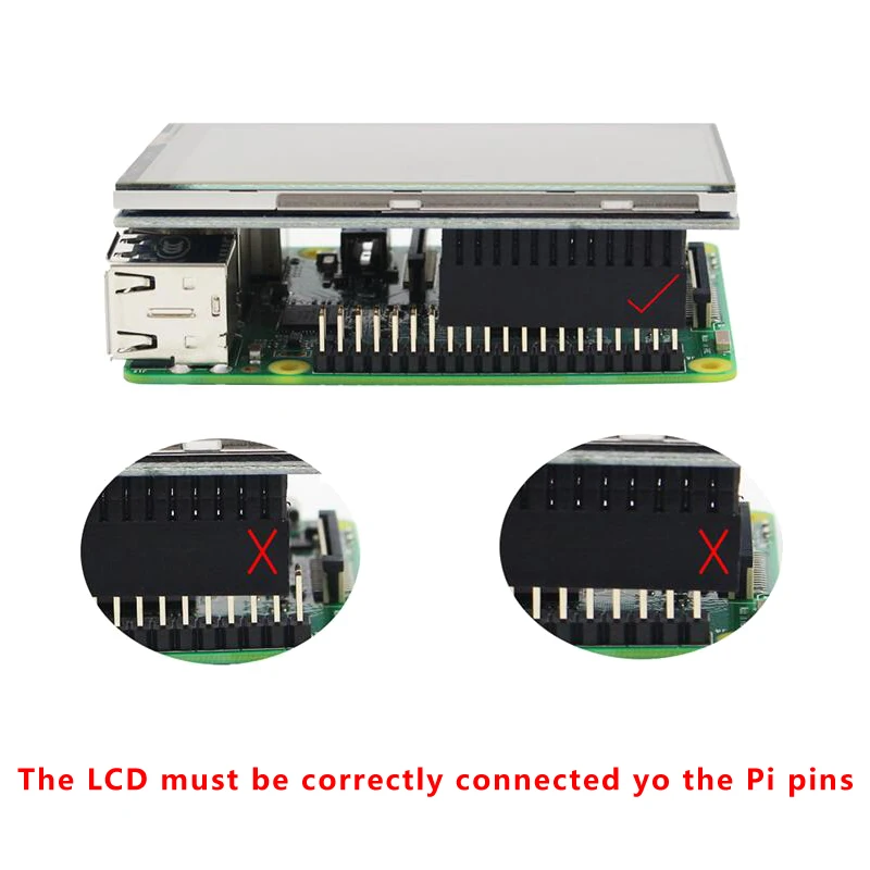 Polegada Raspberry pi b Mais Tela Sensível ao Toque Tft Lcd 480*320 Gpio Monitor Caixa de Case Abs para Raspberry pi Modelo b 3b Mais 3b 3.5 - Imagem 4