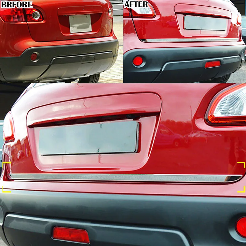 Для Nissan Qashqai / + 2 2007 2008 2009 2010 2011 2012 2013 хромированная Задняя Крышка багажника крышка