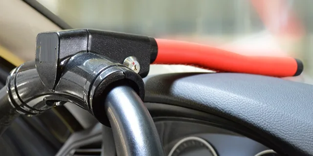 T geformte art Auto lenkradschloss auto diebstahlschutz in T geformte