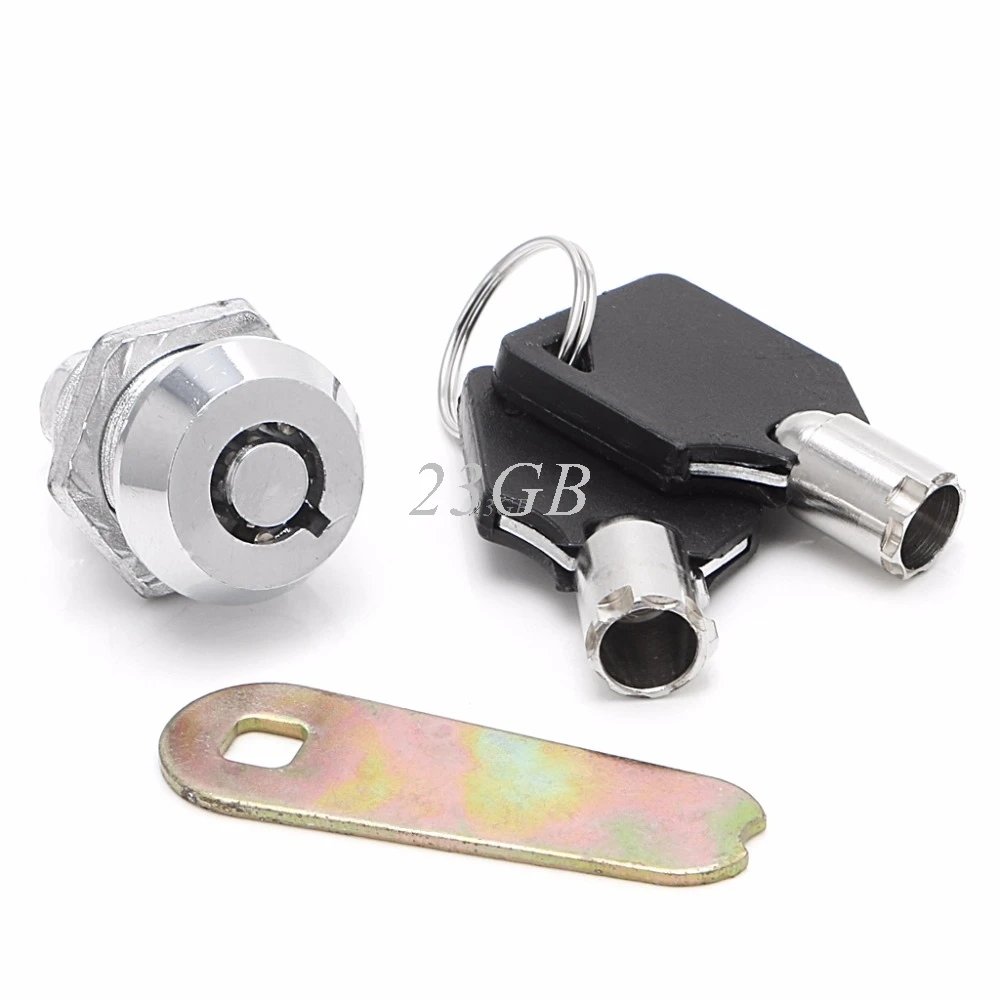 

Cam Lock Drawer Tubular w/2 Keys 20mm For Door Mailbox Cabinet Cupboard MAY15_30