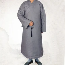 2х цветов: Желтое/серые зимние настоятель буддийского монастыря монахи теплые robesgown nunclothes костюмы буддистская Униформа Медитация