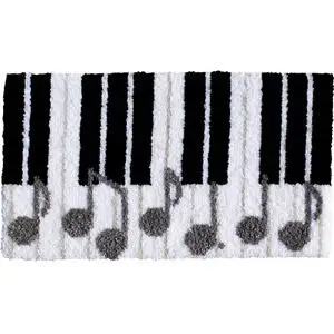 

YZXINYUAN piano Rug Kit DIY Mat Needlework Kit Unfinished Crocheting Rug Yarn MAT Embroidery Carpet