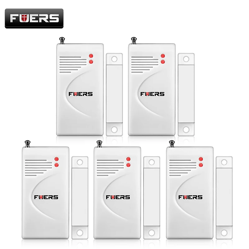 Fuers 5 шт./лот 433 МГц Дверной контакт беспроводной дверной оконный магнитный датчик входа(батарея в комплекте