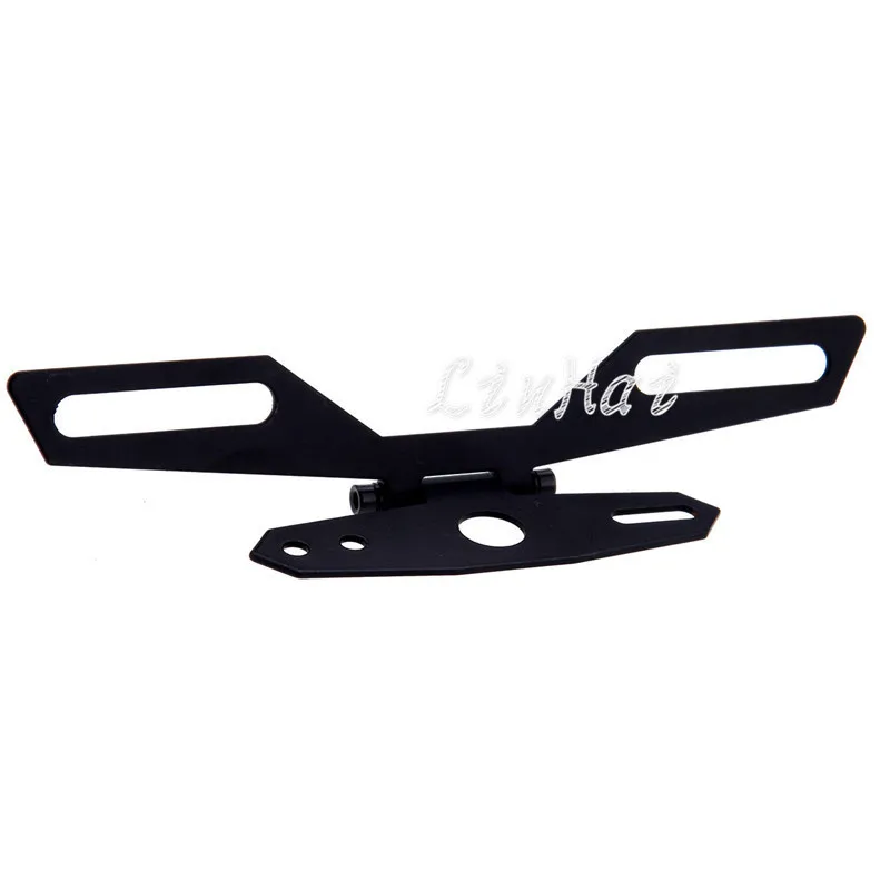 Universal Moto Dual ATV Folding License Plate Tail Light Holder Bracket Mount on