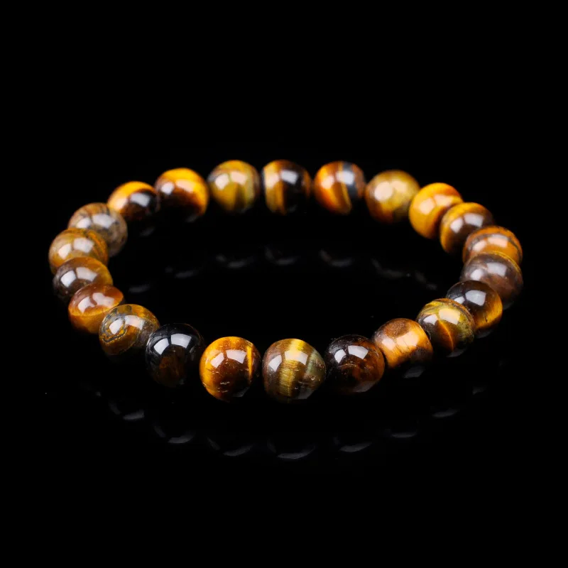 SA SILVERAGE 10 мм, круглые бусины браслеты бисер йога мужские и женские браслеты для женщин винтажные Браслеты Натуральный тигровый глаз камень