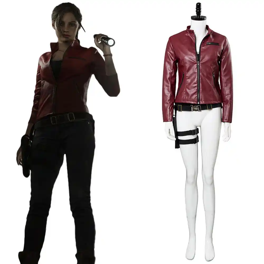 バイオ2クレアレッドフィールドコスプレ衣装赤ジャケット衣装ハロウィンパーティーコスプレ衣装dailywear Aliexpress