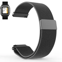 Hot sales Pebble Time Pebble Time Steel Milanese Magnetic Loop Replacement Watch Band Strap for Pebble