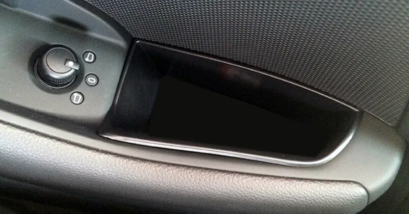 Для Audi A3 8 V дверной подлокотник внутренний ящик контейнер для хранения коробка черный
