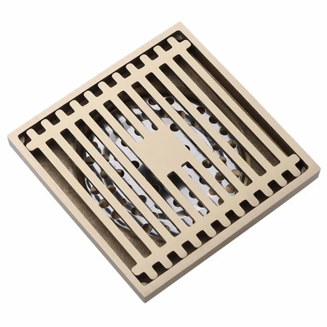 Aliexpress.com : Buy Full Brass Shower Drains Thick Floor Drain