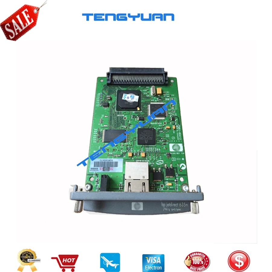 100% Новый оригинальный JetDirect 635N J7961G Ethernet внутренний сервер печати сетевая карта и