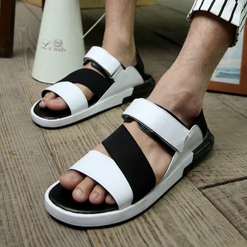 

Fashion Sandals Men 2018 Vintage Rome Style Summer Beach Sandal Breathable Casual Shoes Men Sandals 3Colors Sandalias Flip flops