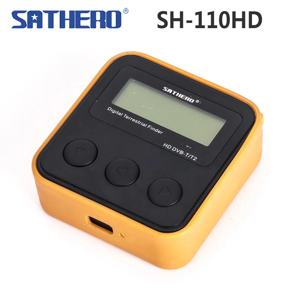 [Подлинный] Sathero SH-110HD DVB-T DVB-T2 карманный цифровой наземный искатель ЖК-экран Поддержка QPSK DVB-T2 Цифровой измеритель сигнала