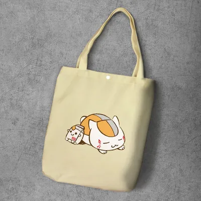 Natsume Yuujinchou Shoulder Bags Women Cute Environmental Shopping Bag Tote Package Crossbody Bags Purses Casual Handbag 