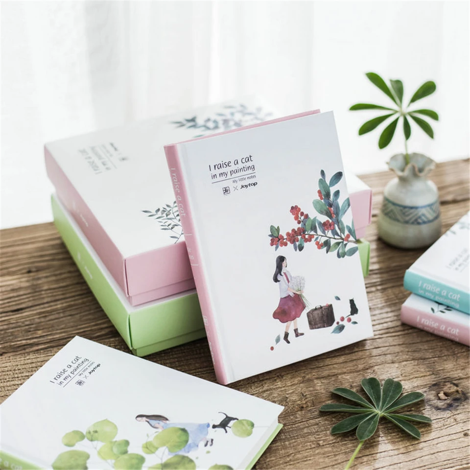 

Notebook Dokibook Set Simple Travel Journal Schedule Planners Weekly Diary Notebook School Supplies for Girl Gift