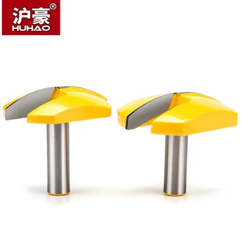 

HUHAO 1pc 1/4" 1/2" Shank CNC Thin Round Bottom Cleaning Bit Woodworking Router Bits Bowl Type Milling Cutter