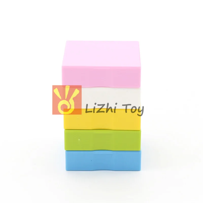 MOC DIY большой строительный блок 6309 Duplo плитка 2X2 кирпичи большого размера