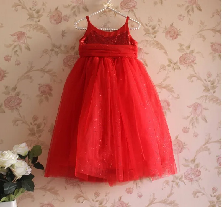 Платье для маленьких девочек платье для малышек с очень тонкой шёлковой сеткой для вуалеток бальная детская одежда с пайетками и блестками для вечеринок рождественское платье 2 цвета