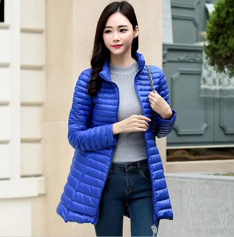 Veste 90 Blanc Survêtement Canard tou Femmes pourpre Se wine Noir Manteau Ultra Red Hiver Nouveau En Femelle Blue navy rose Automne Down Bas Léger bleu Long Du Ce0341 2016 qwTt8IgT