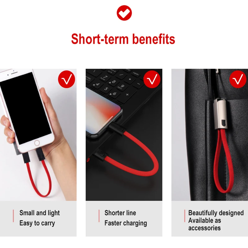 Портативный брелок USB кабель для передачи данных Micro usb type C кабель для быстрой зарядки мобильного телефона для samsung Galaxy Xiaomi