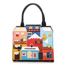 New Fashion Creative Embroidery Bags Handbags Women Famous Brands Fashion Tote Ladies Bags Women Crossbody Shoulder Bag T604