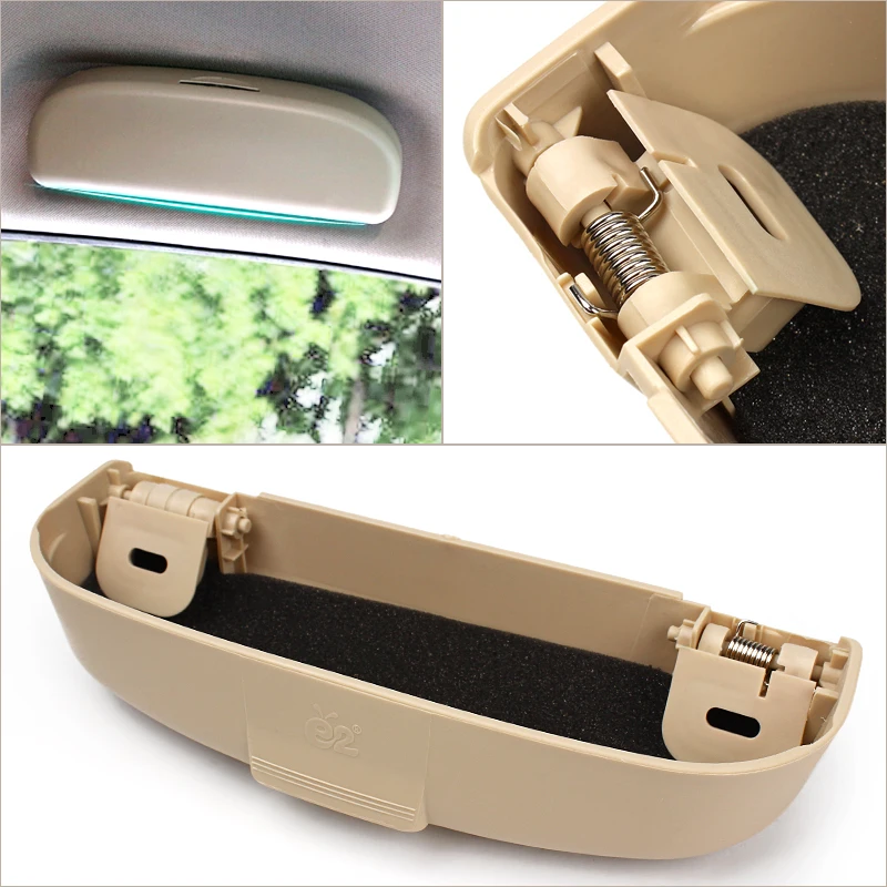 

LEEPEE Car Glasses Case Holder Box Car-styling Stowing Tidying Accessories For Mitsubishi Pajero V73 Galant Lioncel ASX RVR
