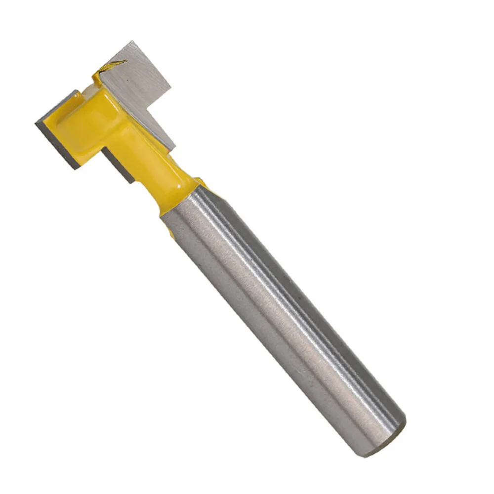 

1/4 Inch Shank Carbide T Slot Lock Hole Cutter Router Bit Wood Milling Cutter 1/2inch Diameter Tool Woodworking Tool New