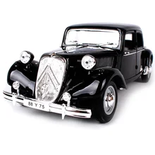 Maisto 1:18 1952 citroen 15cv 6cyl negro coche diecast lujo vintage coche modelo exquisito motorcar edición colectiva 31821