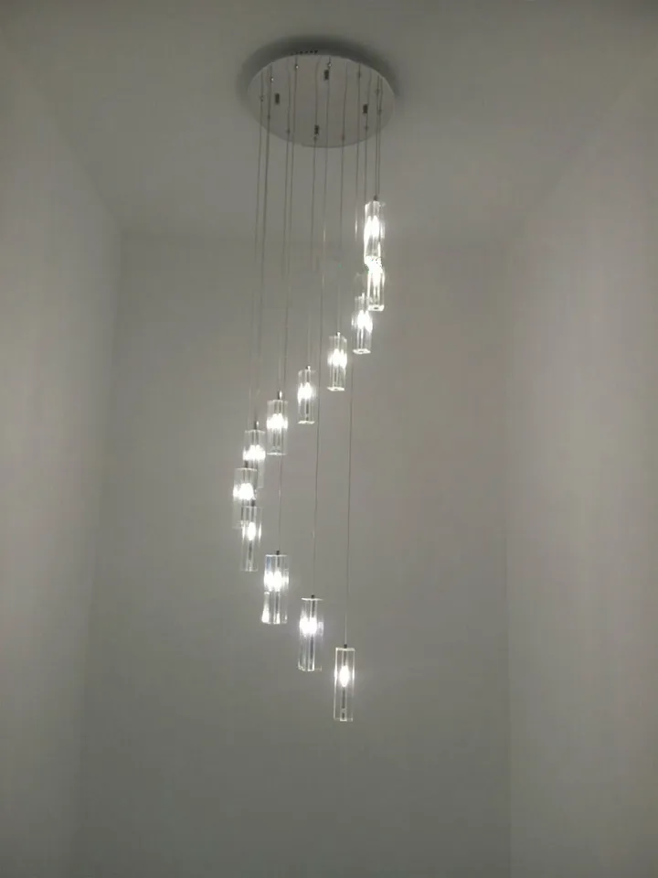 modern spiral chandelier