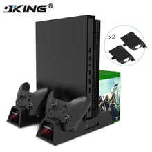 3 в 1 вертикальная подставка для зарядки охлаждающий вентилятор с 2 батареями 600 мАч для хранения игр держатели для CD для Xbox ONE/One S/One X