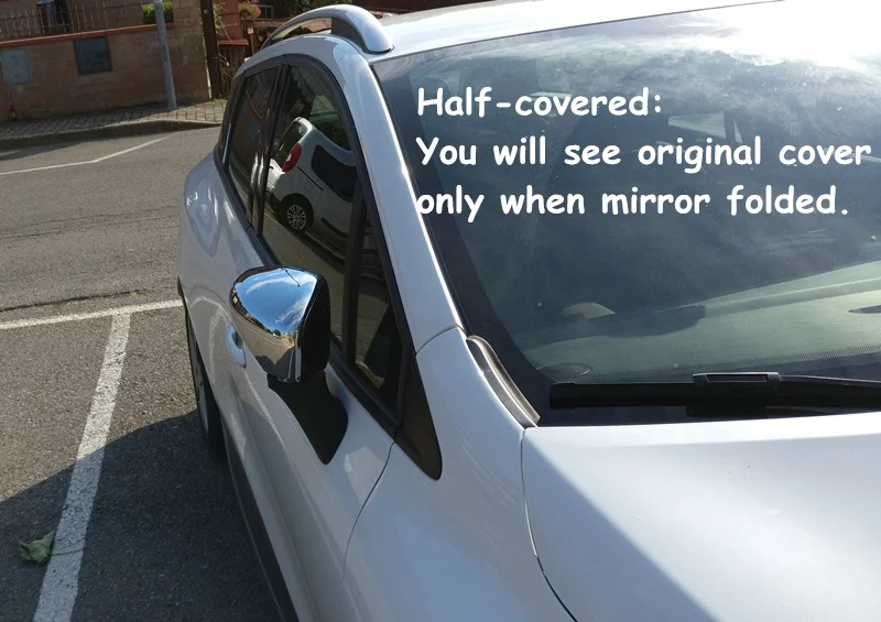 ABS хромированный Боковая дверь зеркало заднего вида крышка Кепки для Renault Clio MK4 RS CLIO IV(2012 2013 автомобильные аксессуары