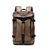 New Fashion Waterproof backpack Men Backpack Leather Bookbags Mens PU School Bags Male Functional bags big capacity Men Bag 1