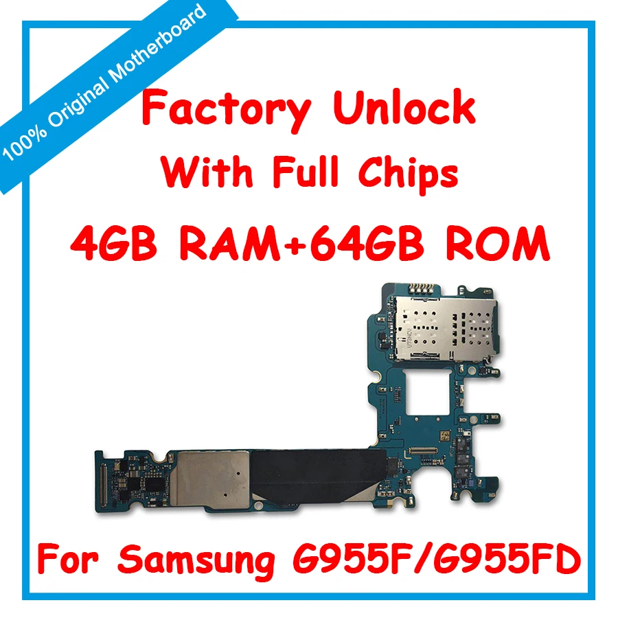 Original MainBoard For Samsung Galaxy S8 Plus G955F G955FD Motherboard