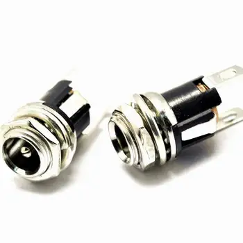 

50PCS DC-025 5.5*2.1 / 5.5 x 2.1mm DC Power Socket Connector DC025 Panel Mounting Jack