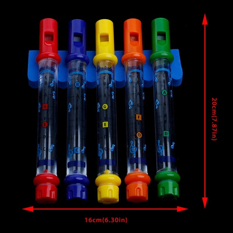 Набор из 5 водные флейты музыка песни листов инструменты дети весело детские игрушки для ванной веселый подарок