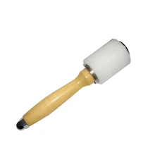 Кожаная резьба молоток пробойник для кожи режущий молоток с деревянной ручкой DIY ремесло кожевенное ремесло инструмент