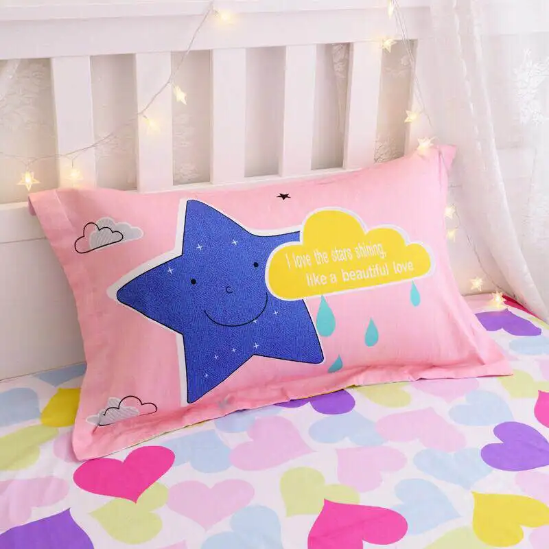 Disney розовый Замороженный Эльза Анна 3D комплект постельного белья пододеяльник простыня наволочки для девочек декор в спальню двуспальная односпальная кровать 1,2 м