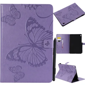 

3D Butterfly Embossed Tablet Stand Case For iPad Pro 9.7" 2016 A1673 A1674 A1675 Magnetic Flip PU Leather Tablet Cover + Stylus